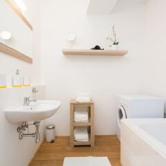 Отель Vienna Apartments Karlsplatz Австрия, Вена - отзывы, цены и фото номеров - забронировать отель Vienna Apartments Karlsplatz онлайн ванная фото 2