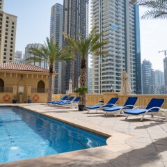 Отель Suha Hotel Apartments ОАЭ, Дубай - 11 отзывов об отеле, цены и фото номеров - забронировать отель Suha Hotel Apartments онлайн бассейн фото 3