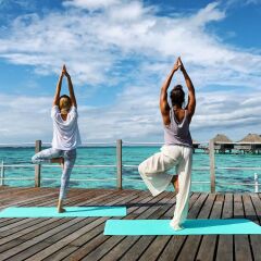 Отель Hilton Moorea Lagoon Resort and Spa Французская Полинезия, Муреа - отзывы, цены и фото номеров - забронировать отель Hilton Moorea Lagoon Resort and Spa онлайн фитнесс-зал фото 4