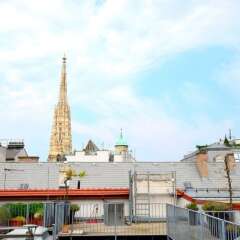 Апартаменты Vienna Residence Luxury Apartment for 4 With Rooftop Terrace and Uncommon View Вена приотельная территория