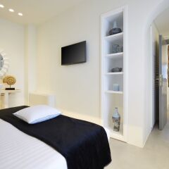 Отель Eolia Kamari Villa Греция, Остров Санторини - отзывы, цены и фото номеров - забронировать отель Eolia Kamari Villa онлайн комната для гостей фото 2