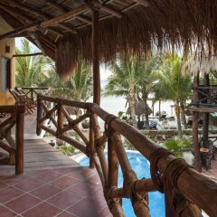 Отель Holbox Dream Beach Front Hotel by Xperience Hotels Мексика, Остров Ольбокс - отзывы, цены и фото номеров - забронировать отель Holbox Dream Beach Front Hotel by Xperience Hotels онлайн балкон