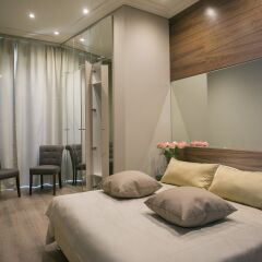 Апартаменты Arbat House Apartments On Bolshaya Nikitskaya Москва комната для гостей фото 3