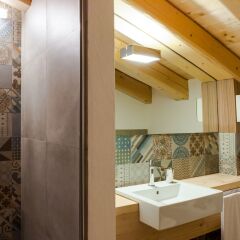 Hotel The Originals Borgo Eibn Mountain Lodge (ex Relais du Silence) Саурис ванная фото 2