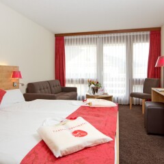 Отель Central Swiss Quality Sporthotel Швейцария, Давос - отзывы, цены и фото номеров - забронировать отель Central Swiss Quality Sporthotel онлайн комната для гостей фото 5