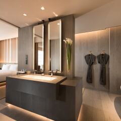 Отель Joyze Hotel Xiamen, Curio Collection by Hilton Китай, Сямынь - отзывы, цены и фото номеров - забронировать отель Joyze Hotel Xiamen, Curio Collection by Hilton онлайн ванная