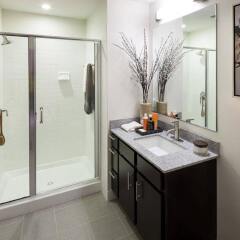 Отель Global Luxury Suites at Woodmont Triangle North США, Бетесда - отзывы, цены и фото номеров - забронировать отель Global Luxury Suites at Woodmont Triangle North онлайн ванная