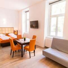 Отель Leonhard Apartments Vienna Австрия, Вена - отзывы, цены и фото номеров - забронировать отель Leonhard Apartments Vienna онлайн комната для гостей
