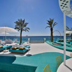 Отель Dorado Ibiza Suites - Adults Only Испания, Сант Джордин де Сес Салинес - отзывы, цены и фото номеров - забронировать отель Dorado Ibiza Suites - Adults Only онлайн бассейн фото 2