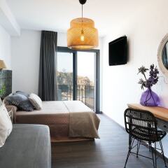 Отель Hostal Restaurant Sa Malica Бланес комната для гостей