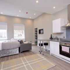 Отель Destiny Scotland Apartments at Nelson Mandela Place Великобритания, Глазго - отзывы, цены и фото номеров - забронировать отель Destiny Scotland Apartments at Nelson Mandela Place онлайн комната для гостей фото 3
