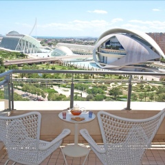 Отель ApartUP Blue Opera View Испания, Валенсия - отзывы, цены и фото номеров - забронировать отель ApartUP Blue Opera View онлайн балкон