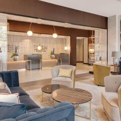 Отель Hilton Munich City Германия, Мюнхен - 9 отзывов об отеле, цены и фото номеров - забронировать отель Hilton Munich City онлайн интерьер отеля фото 2