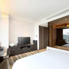 Отель Pan Pacific Serviced Suites Orchard, Singapore Сингапур, Сингапур - отзывы, цены и фото номеров - забронировать отель Pan Pacific Serviced Suites Orchard, Singapore онлайн удобства в номере фото 2