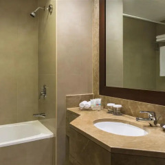 Отель Four Points By Sheraton Sheikh Zayed Road ОАЭ, Дубай - 1 отзыв об отеле, цены и фото номеров - забронировать отель Four Points By Sheraton Sheikh Zayed Road онлайн ванная фото 2