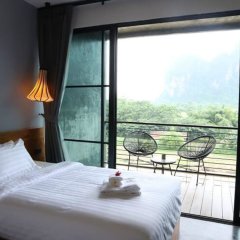 Отель Inthira Vang Vieng Лаос, Вангвьенг - отзывы, цены и фото номеров - забронировать отель Inthira Vang Vieng онлайн комната для гостей фото 4