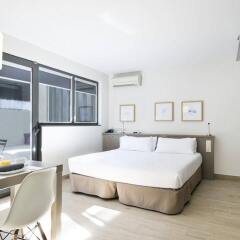 Отель Aparthotel BCN Montjuic Испания, Барселона - 5 отзывов об отеле, цены и фото номеров - забронировать отель Aparthotel BCN Montjuic онлайн комната для гостей фото 4