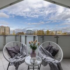 Апартаменты P&O Apartments Metro Wilanowska 4 Варшава балкон