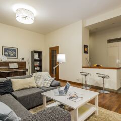 Апартаменты GM Apartment Serafimovicha 2 Москва комната для гостей фото 3