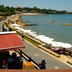 Altinkum Bungalows Турция, Сиде - отзывы, цены и фото номеров - забронировать отель Altinkum Bungalows онлайн приотельная территория