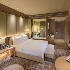 Отель DoubleTree by Hilton Hotel Xiamen - Haicang Китай, Сямынь - отзывы, цены и фото номеров - забронировать отель DoubleTree by Hilton Hotel Xiamen - Haicang онлайн комната для гостей фото 5