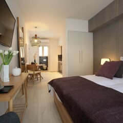 Апартаменты Happiness Luxury Central Apartment Афины комната для гостей