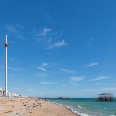 Отель The Grand Brighton Великобритания, Брайтон - отзывы, цены и фото номеров - забронировать отель The Grand Brighton онлайн пляж фото 2