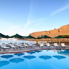 Отель Mitsis Lindos Memories Resort & Spa Греция, Родос - отзывы, цены и фото номеров - забронировать отель Mitsis Lindos Memories Resort & Spa онлайн бассейн фото 2