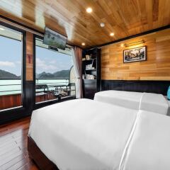 Отель Halong Serenity Cruise Вьетнам, Халонг - отзывы, цены и фото номеров - забронировать отель Halong Serenity Cruise онлайн комната для гостей фото 5