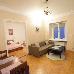 Апартаменты Elegant Apartment Universitas Варшава комната для гостей