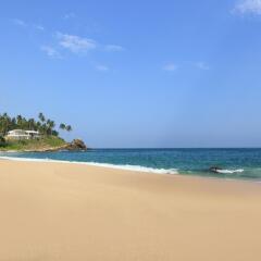 Отель Anantara Peace Haven Tangalle Resort пляж