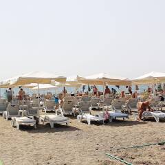 Pashas Princess Hotel Турция, Кемер - 3 отзыва об отеле, цены и фото номеров - забронировать отель Pashas Princess Hotel - All Inclusive - Adult Only онлайн пляж фото 2