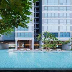 Отель Cozy One Bedroom Condo In Nana Asoke Бангкок бассейн фото 2
