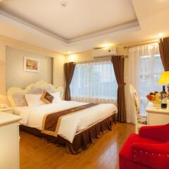 Отель Hanoi Diamond King Ханой комната для гостей