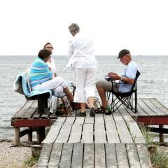 Отель Ajstrup Beach Camping & Cottages Дания, Орхус - отзывы, цены и фото номеров - забронировать отель Ajstrup Beach Camping & Cottages онлайн приотельная территория фото 2
