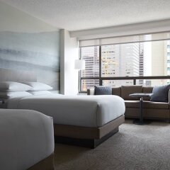 Отель Calgary Marriott Downtown Hotel Канада, Калгари - отзывы, цены и фото номеров - забронировать отель Calgary Marriott Downtown Hotel онлайн комната для гостей фото 2