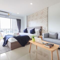 Отель Q Space Residence Бангкок комната для гостей