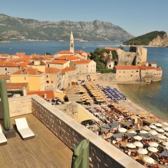 Отель Avala Resort & Villas Черногория, Будва - отзывы, цены и фото номеров - забронировать отель Avala Resort & Villas онлайн пляж фото 2