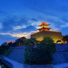 Отель Hongrui Business Hotel Xi'an Airport Китай, Сяньян - отзывы, цены и фото номеров - забронировать отель Hongrui Business Hotel Xi'an Airport онлайн приотельная территория фото 2