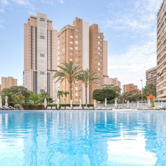 Отель Sandos Benidorm Suites - All Inclusive Испания, Бенидорм - отзывы, цены и фото номеров - забронировать отель Sandos Benidorm Suites - All Inclusive онлайн бассейн фото 3