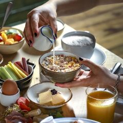 Отель Golden Leaf Hotel Altmünchen Германия, Мюнхен - 6 отзывов об отеле, цены и фото номеров - забронировать отель Golden Leaf Hotel Altmünchen онлайн питание фото 2