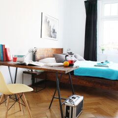 Отель Green Residence Leipzig Германия, Зюдфорштадт - отзывы, цены и фото номеров - забронировать отель Green Residence Leipzig онлайн комната для гостей фото 3