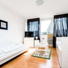 Апартаменты Apartment Höhenberg in Messenähe Кёльн комната для гостей фото 2