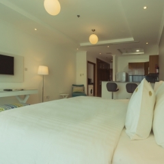 Отель Jannah Marina Bay Suites Стандартный номер с различными типами кроватей