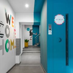 Colors Budget Luxury Hotel Салоники интерьер отеля