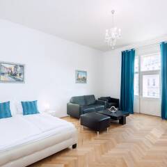 Апартаменты Slovansky Dum Boutique Apartments Прага комната для гостей фото 5