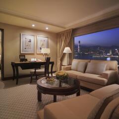 Отель Conrad Hong Kong 5* Представительский люкс с различными типами кроватей фото 4