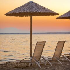 Отель Coral Blue Beach пляж