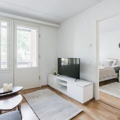 Апартаменты Local Nordic Apartments - Reindeer Ювяскюля комната для гостей фото 5