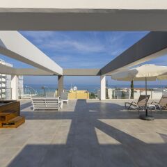 Отель Mike & Lenos Tsoukkas Seafront Villas Кипр, Протарас - отзывы, цены и фото номеров - забронировать отель Mike & Lenos Tsoukkas Seafront Villas онлайн пляж